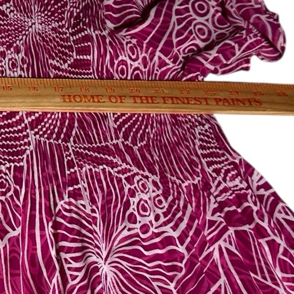 Catherines Beaded Crinkle TunicFlutter Sleeve Blouse Women’s Plus Petite Sz 2XWP - Picture 6 of 9